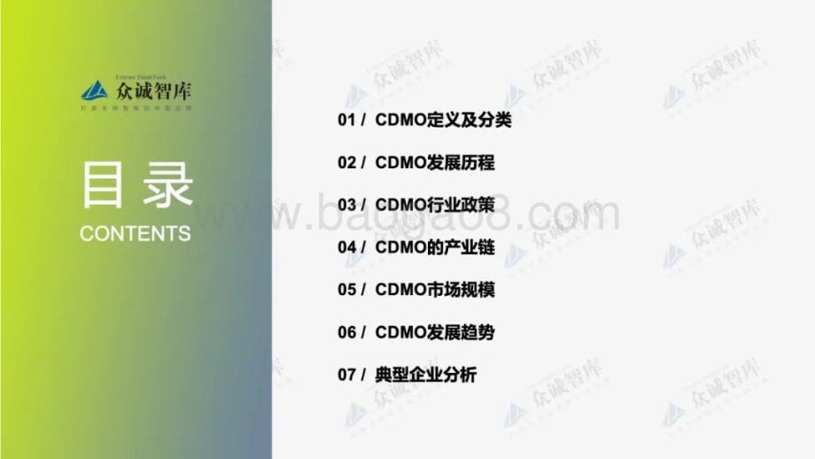 众诚智库：2022年中国CDMO行业短报告_12页_995kb.pdf_第2页