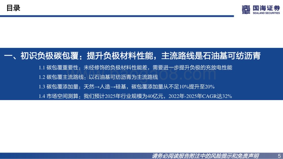 深度报告-20230111-国海证券-负极碳包覆行业深度报告_下游行业高景气_发展空间广阔_36页_1mb.pdf_第5页