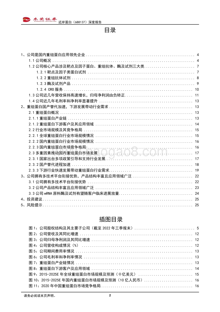 深度报告-20230222-东莞证券-近岸蛋白-688137.SH-深度报告_国内重组蛋白应用领先企业_27页_1mb.pdf_第2页