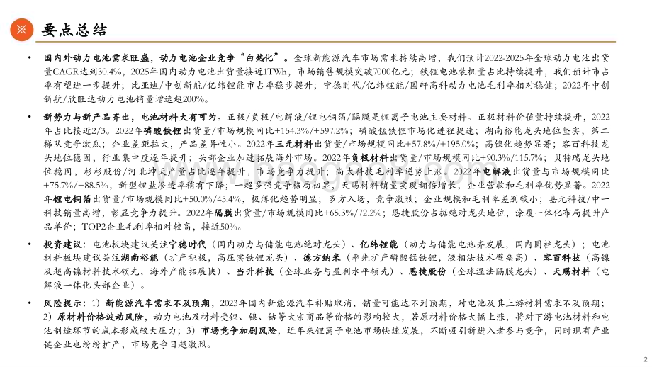20230601-平安证券-动力电池产业链全景图_动力电池强势依旧_电池材料大有可为_56页_3mb.pdf_第2页