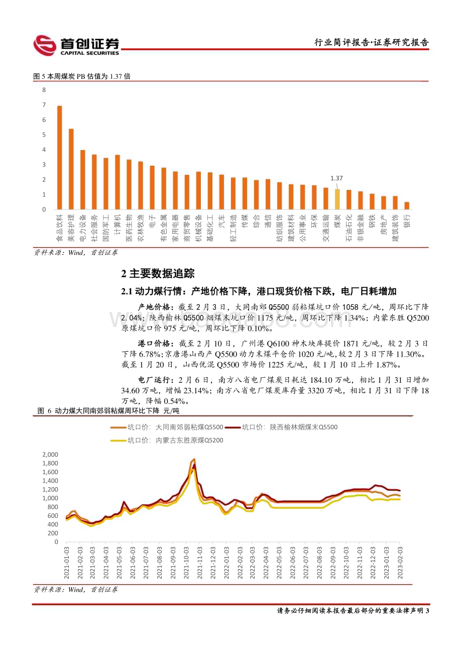 20230213-首创证券-煤炭开采行业简评报告_短期压力不改长期趋势_13页_1mb.pdf_第4页