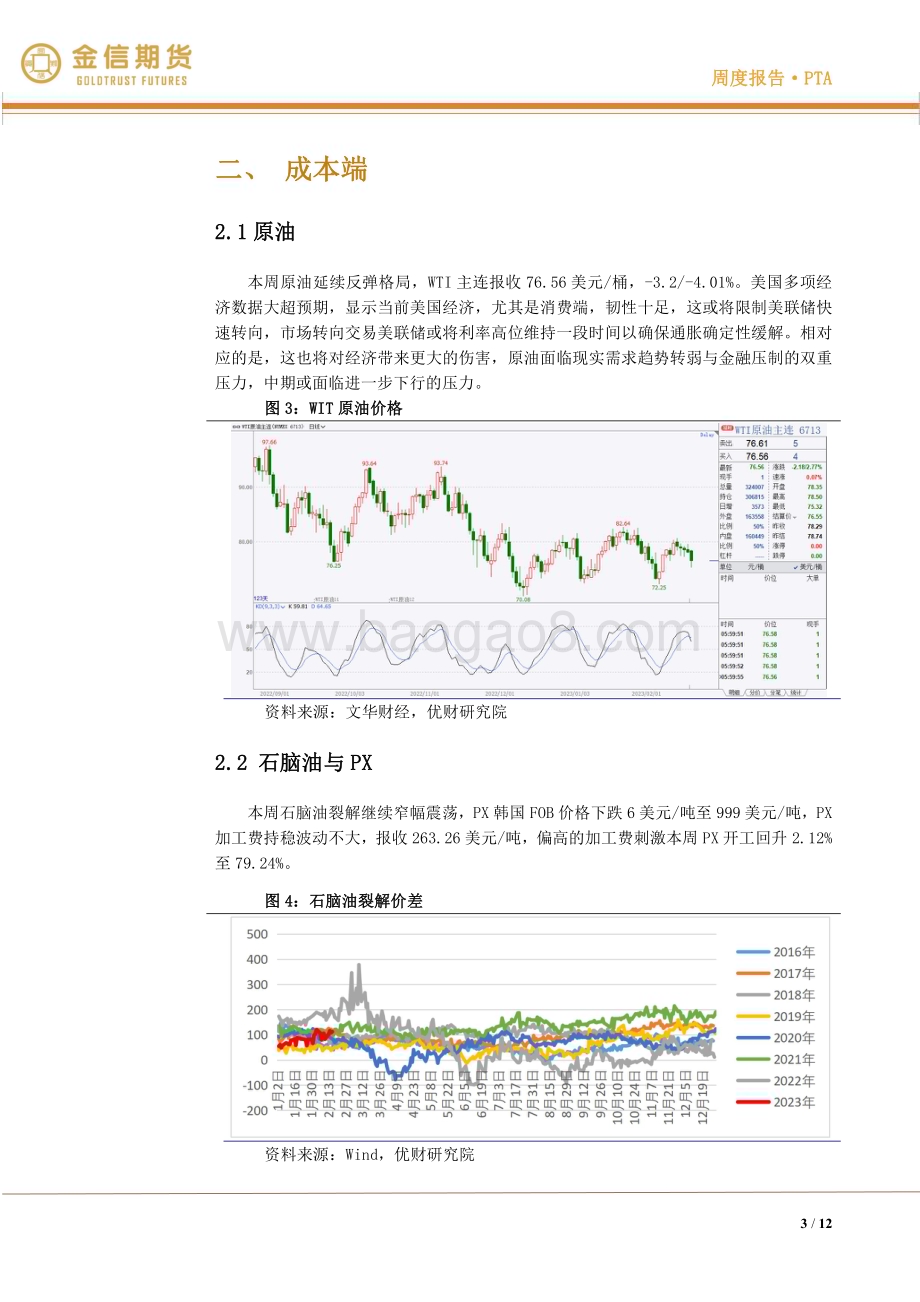 20230219-金信期货-PTA·周度报告_修正而非反转_原油面临双重压力_12页_2mb.pdf_第3页