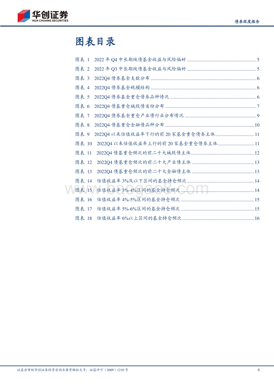 20230210-华创证券-_债券深度报告_从2022Q4前五大持仓看债基信用策略_高票息≠高回报__19页_1mb.pdf_第4页