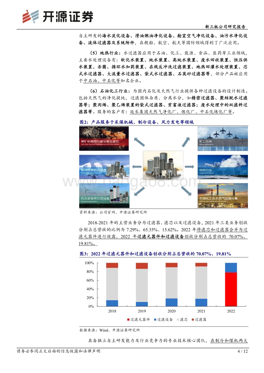 20230519-开源证券-万和过滤-831389.NQ-新三板公司研究报告_深耕工业流体过滤产品_煤机_制冷_新能源_军工多领域发力推动国产替代_12页_1mb.pdf_第4页