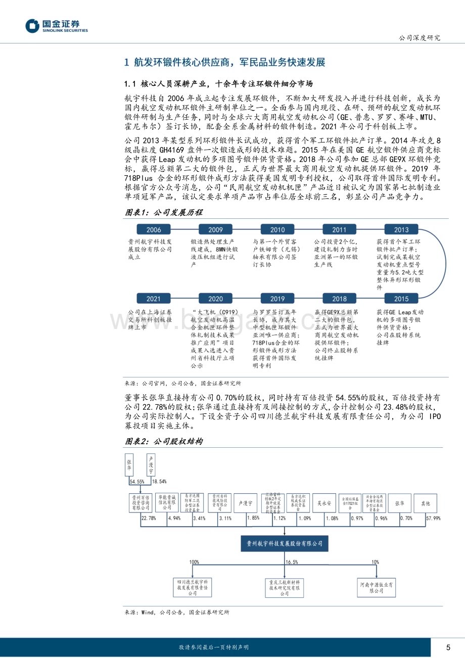 深度报告-20230104-国金证券-航宇科技-688239.SH-航发环锻件核心供应商_产能与需求共振步入新阶段_30页_4mb.pdf_第5页