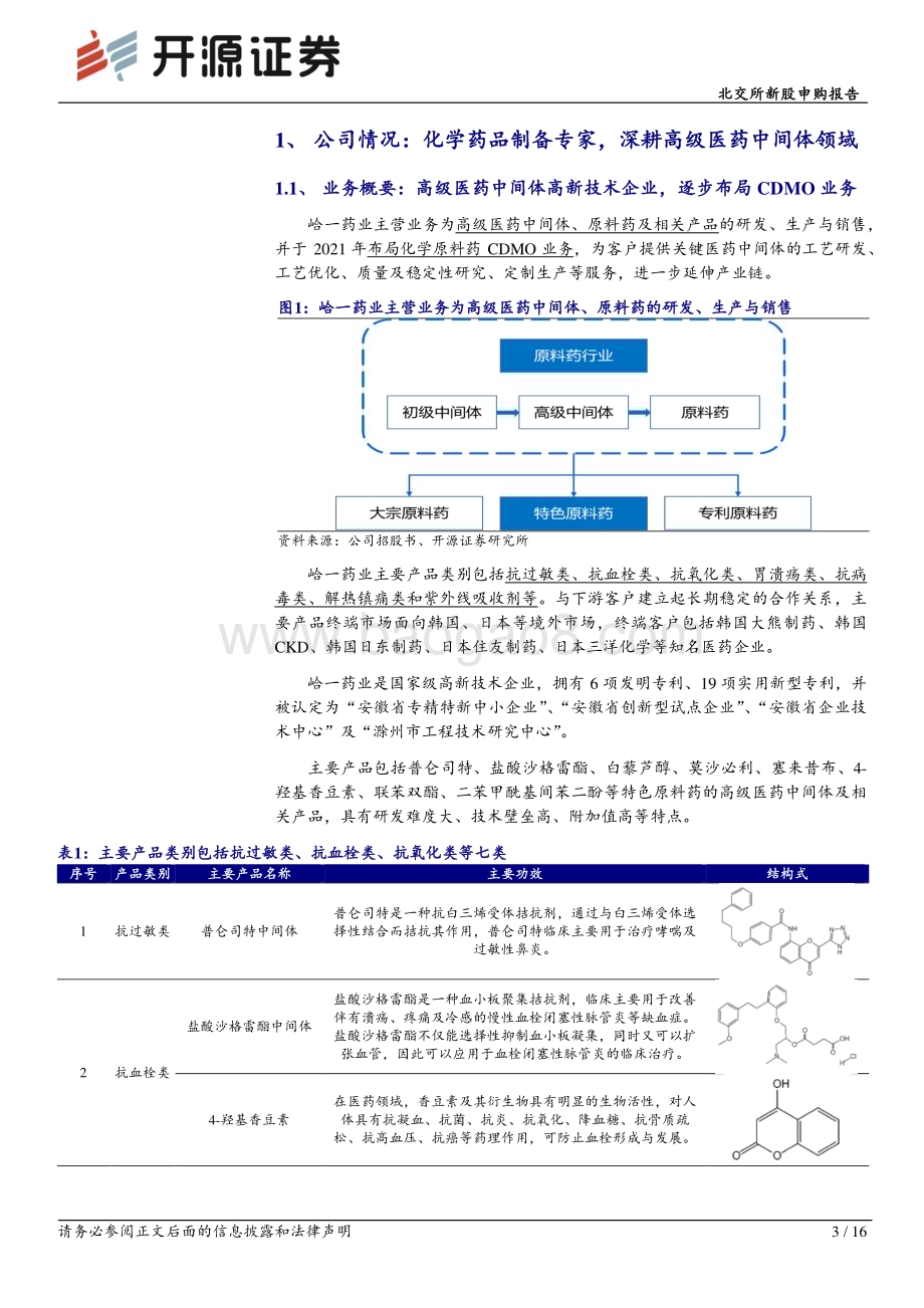 20230210-开源证券-峆一药业-430478.BJ-北交所新股申购报告_峆一药业_深耕医药中间体_逐渐布局CDMO_16页_1mb (1).pdf_第3页