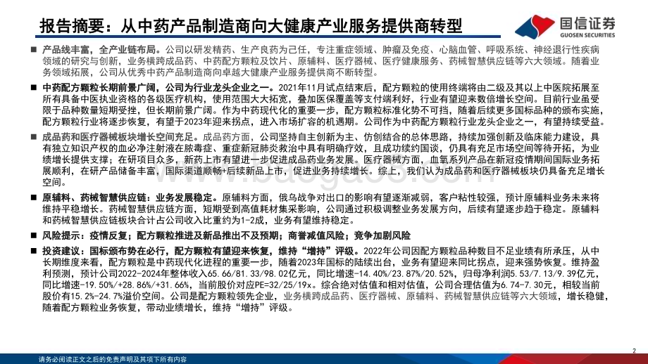 深度报告-20230108-国信证券-红日药业-300026.SZ-中药配方颗粒行业领先_药械全面发展_42页_1mb.pdf_第2页