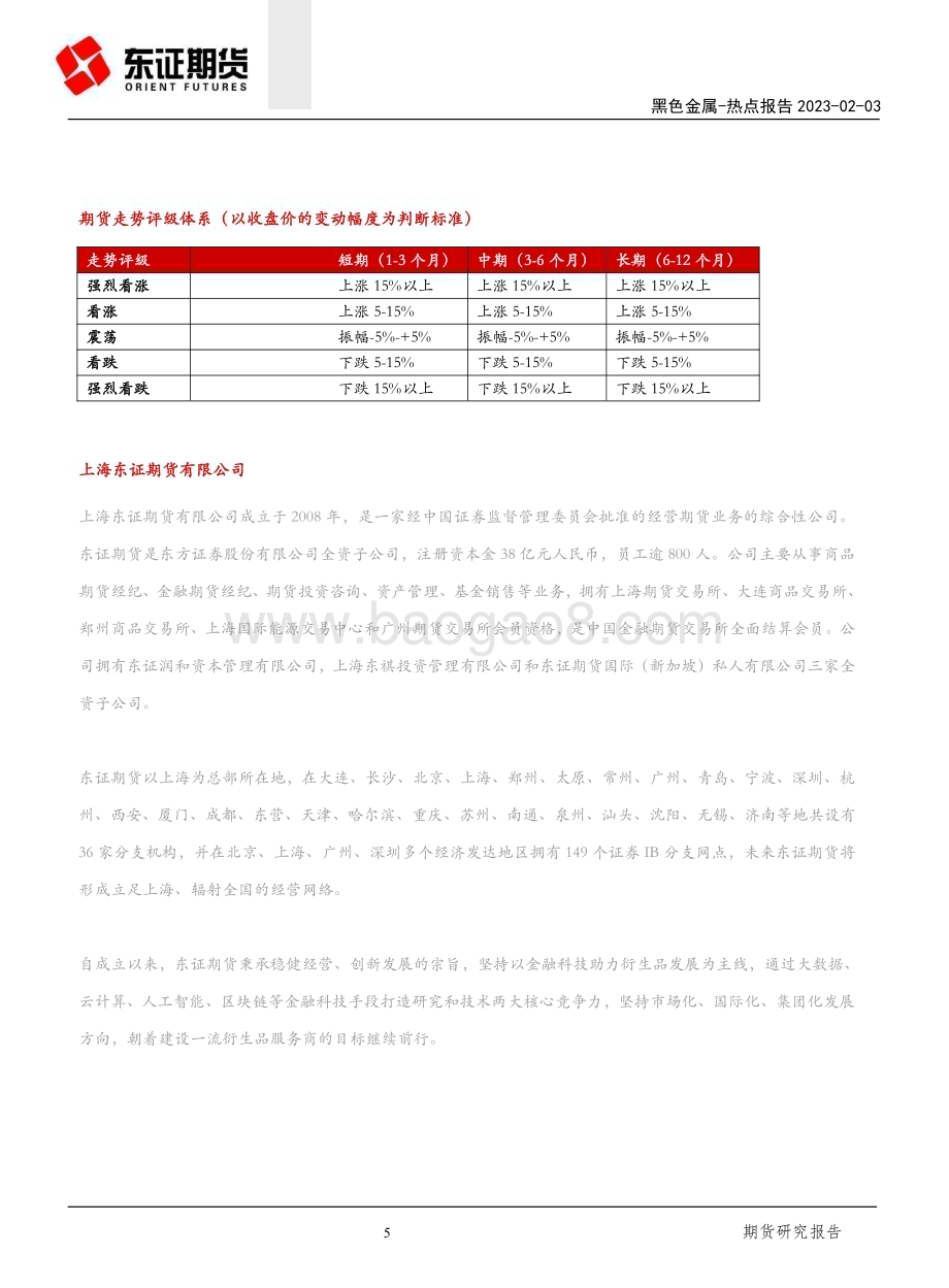 20230203-东证期货-黑色金属热点报告_节后煤价迅速回落_等待3月需求验证_6页_1mb (1).pdf_第5页