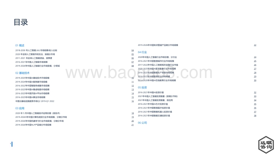 远瞩咨询：2022年中国人工智能行业分析_44页_2mb (1).pdf_第3页