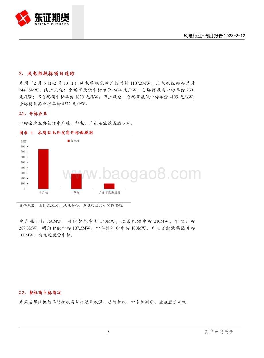 20230212-东证期货-风电行业周度报告_广东明确装机目标_规模化开发海上风电_15页_1mb (1).pdf_第5页
