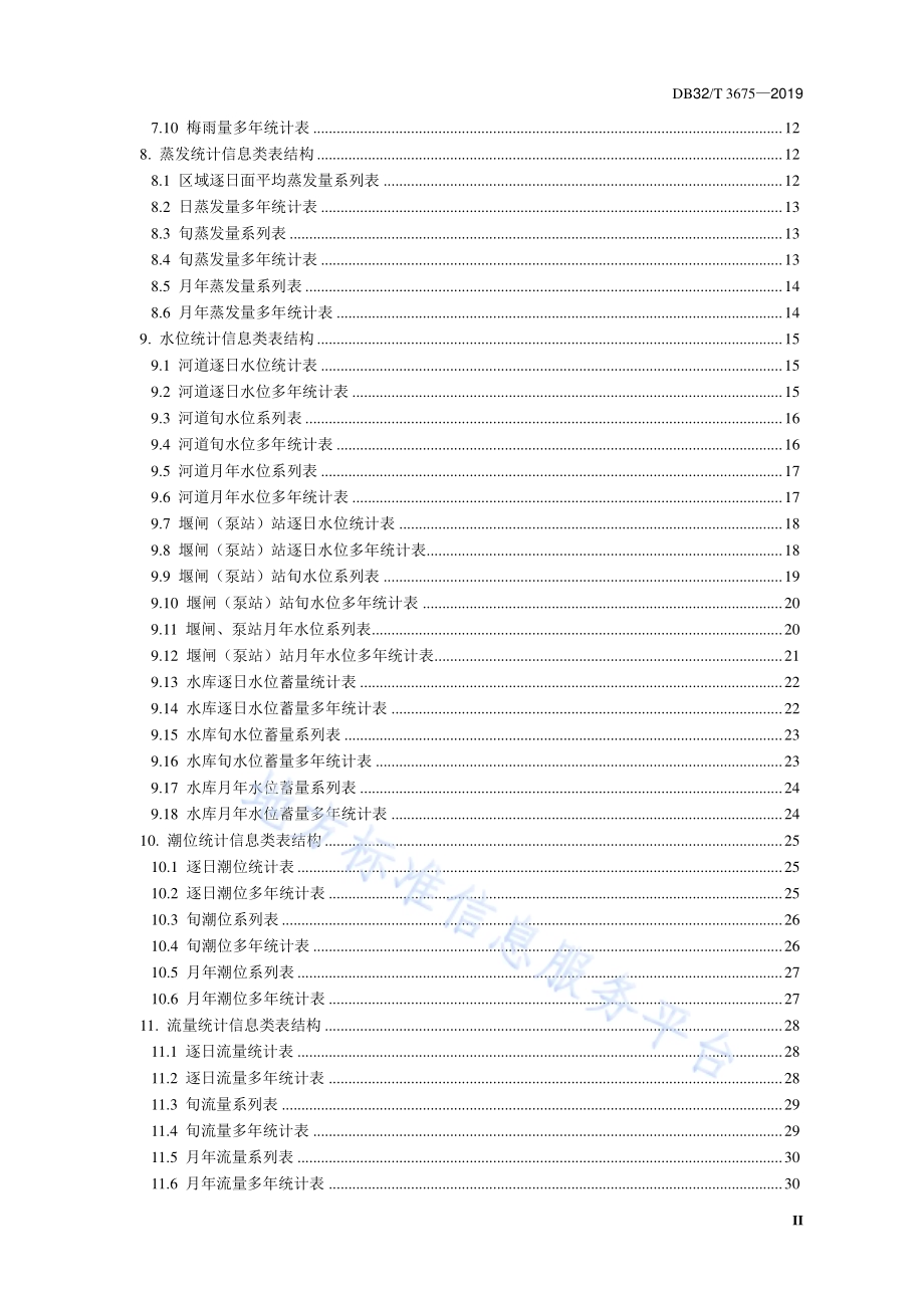 雨水情分析特征值数据库表结构与标识符DB32／T 3675-2019.pdf_第3页