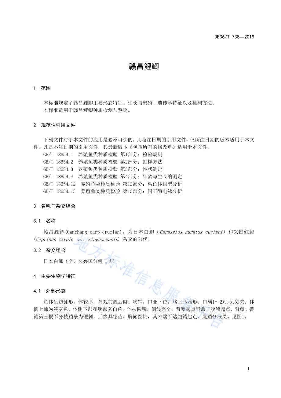 赣昌鲤鲫DB36／T 738-2019.pdf_第5页