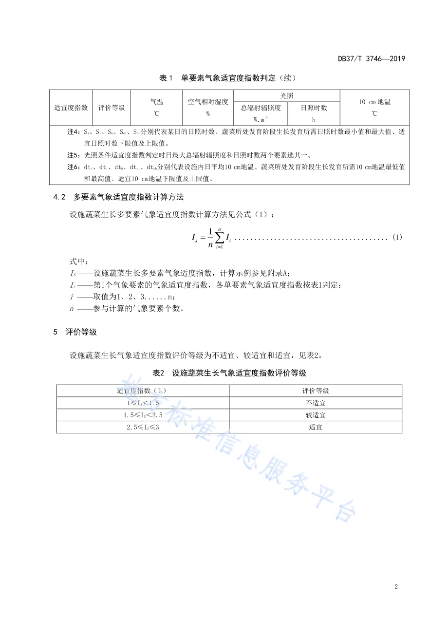 设施蔬菜生长气象适宜度指数DB37／T 3746-2019.pdf_第5页