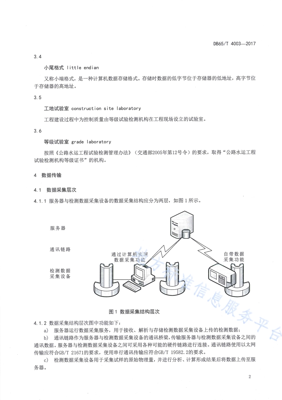 公路工程试验检测设备数据采集规范DB65／T 4003-2017.pdf_第4页