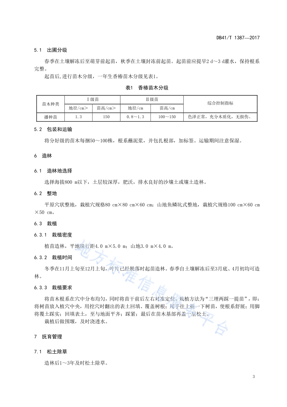 香椿造林技术规程DB41／T 1387-2017.pdf_第5页