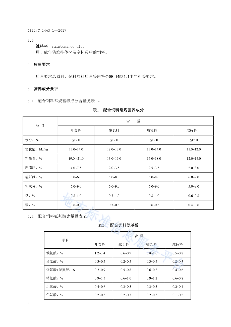 实验动物 配合饲料 第1部分：实验用猪DB11／T 1463.1-2017.pdf_第5页