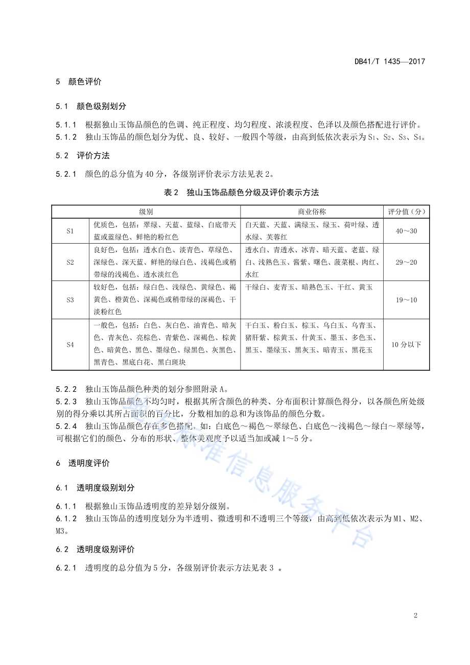 独山玉饰品质量等级评价DB41／T 1435-2017.pdf_第4页