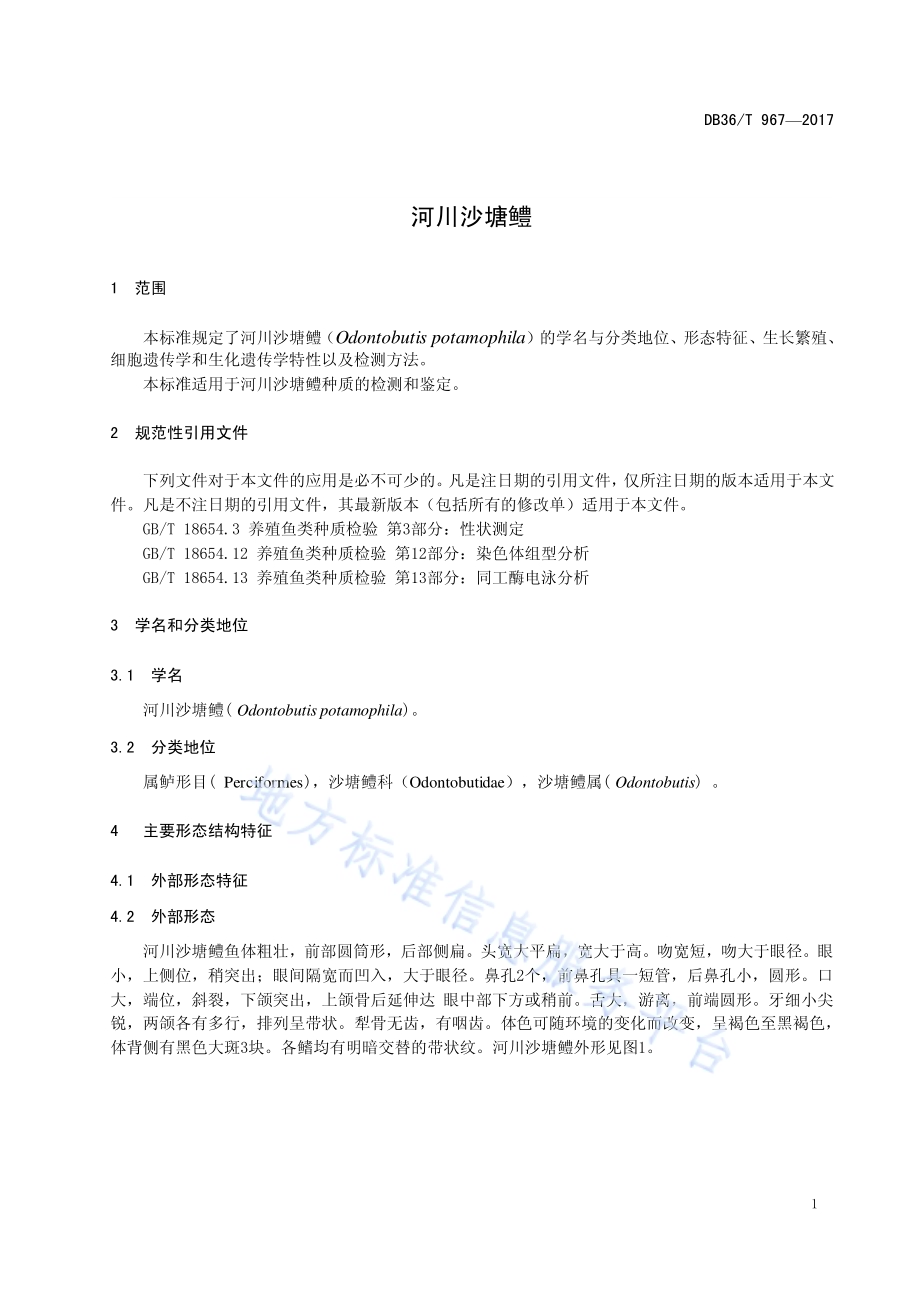 河川沙塘鳢DB36／T 967-2017.pdf_第4页