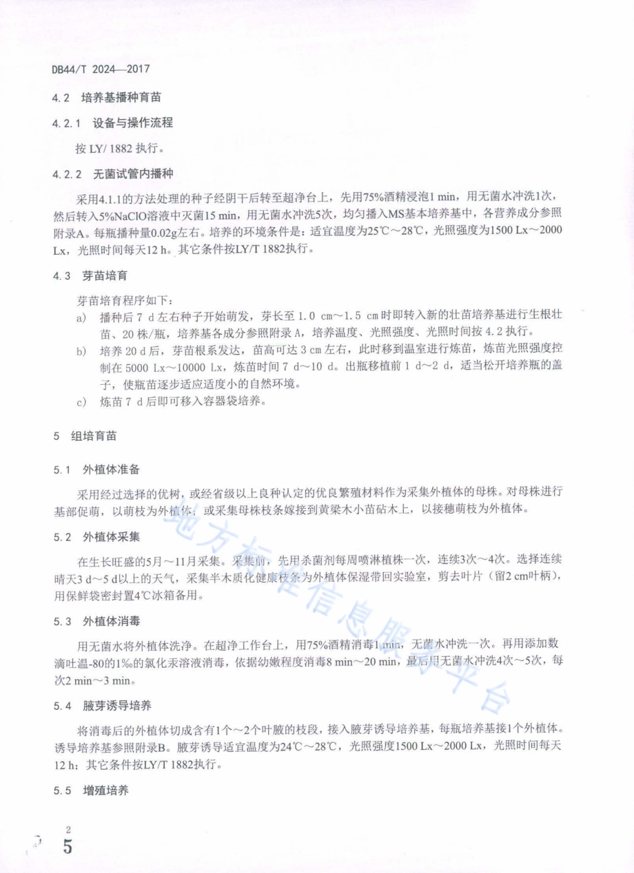黄梁木育苗技术规程DB44／T 2024-2017.pdf_第5页