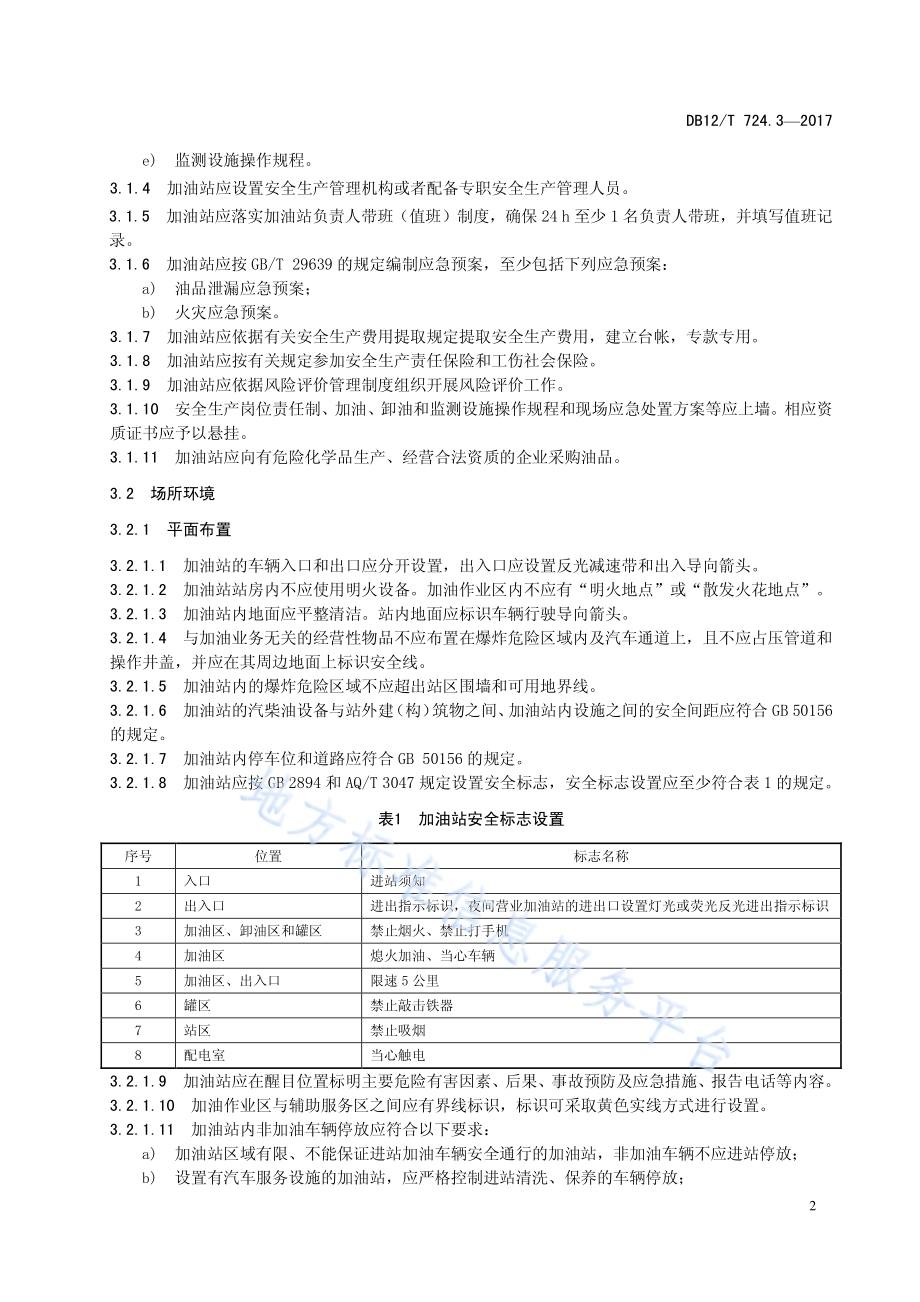 安全生产等级评定技术规范 第3部分：加油站DB12／T 724.3-2017.pdf_第5页