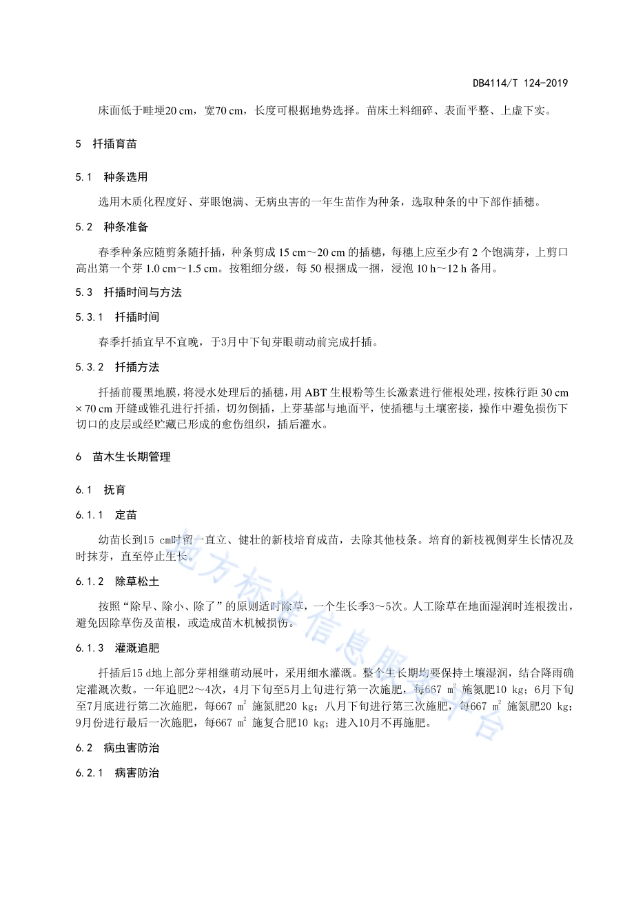 ‘吉德1号’杨扦插育苗技术规程DB4114／T 124-2019.pdf_第4页