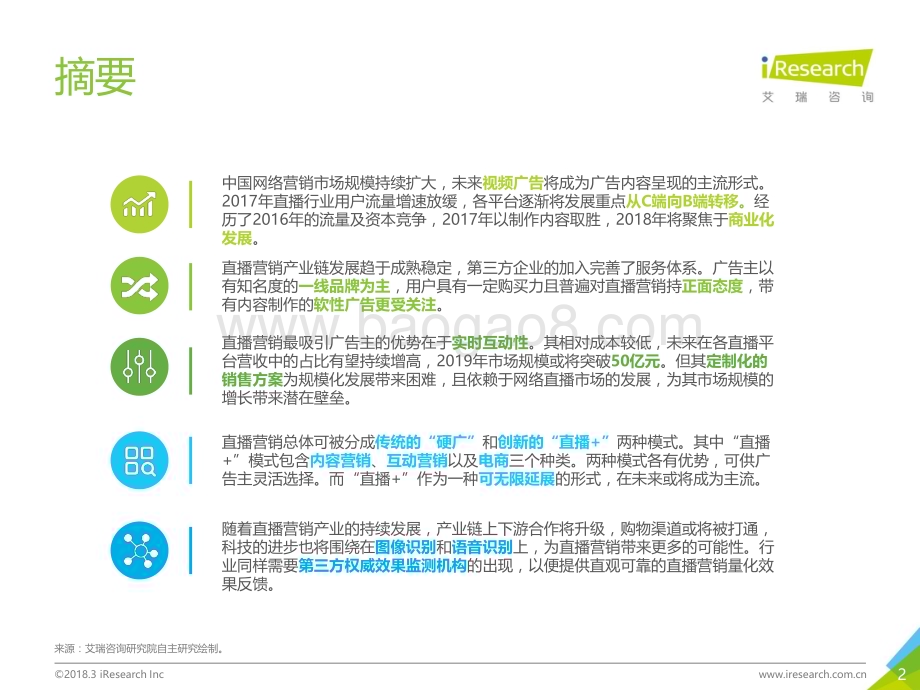 2018316_艾瑞咨询_2018年中国网络直播营销市场研究报告（40页）.pdf_第2页