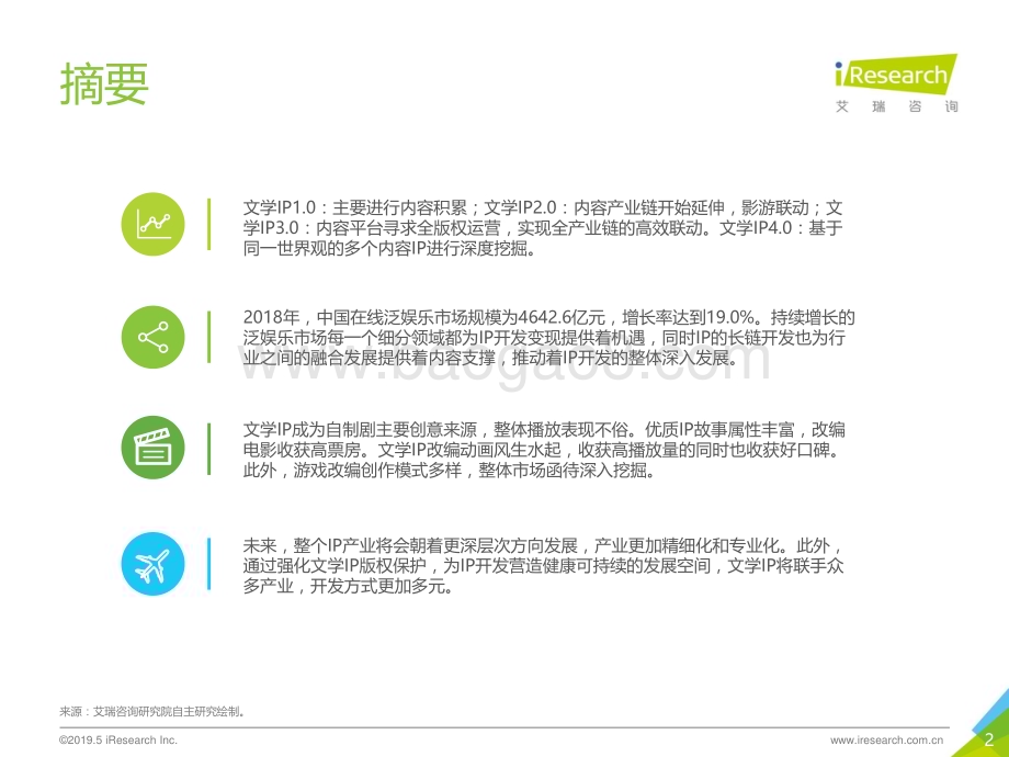 2019528_艾瑞咨询_2019中国文学IP泛娱乐开发报告（46页）.pdf_第2页