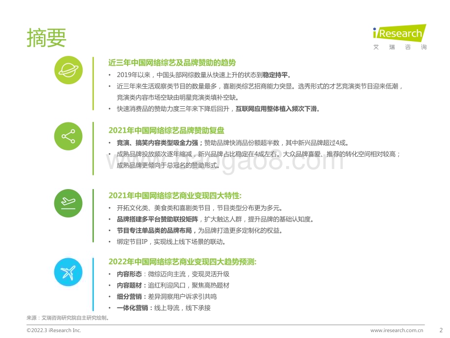 202238_艾瑞咨询_2021年中国网络综艺商业变现盘点（36页）.pdf_第2页