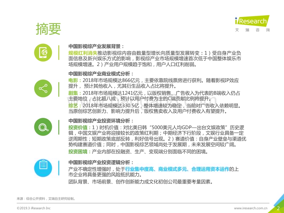 2019426_艾瑞咨询_2019年中国影视综内容投资价值研究报告-简版（44页）.pdf_第2页