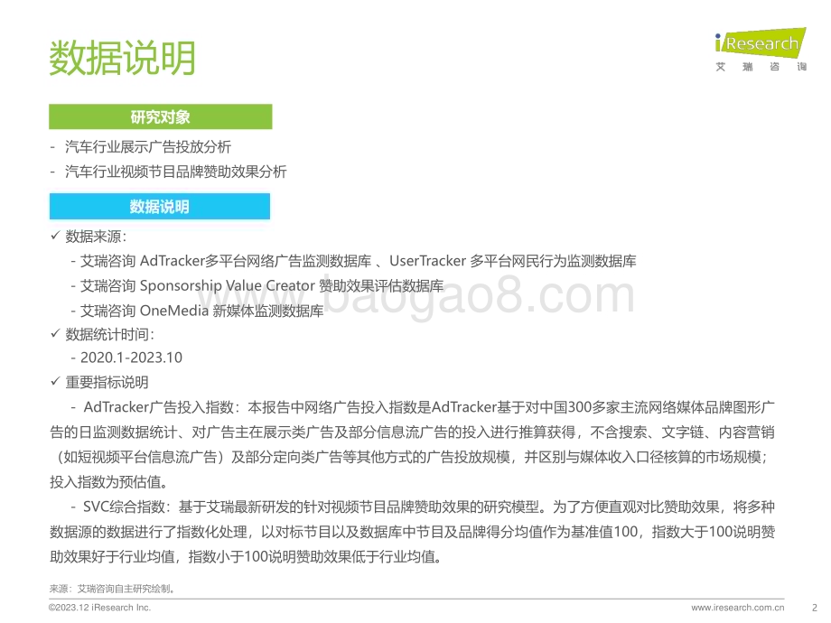 20231228_艾瑞咨询_2023年汽车行业网络营销监测报告（43页）.pdf_第2页