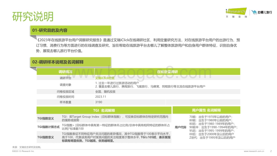 202414_艾瑞咨询_2023年在线旅游平台用户洞察研究报告（105页）.pdf_第2页