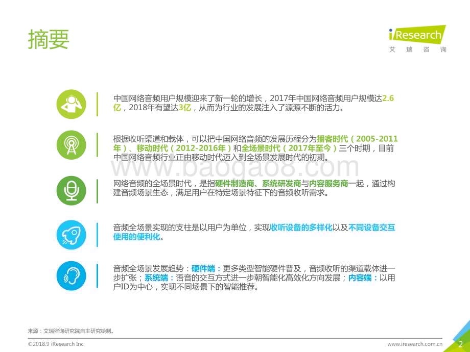 2018921_艾瑞咨询_2018年中国网络音频全场景发展研究案例报告（42页）.pdf_第2页