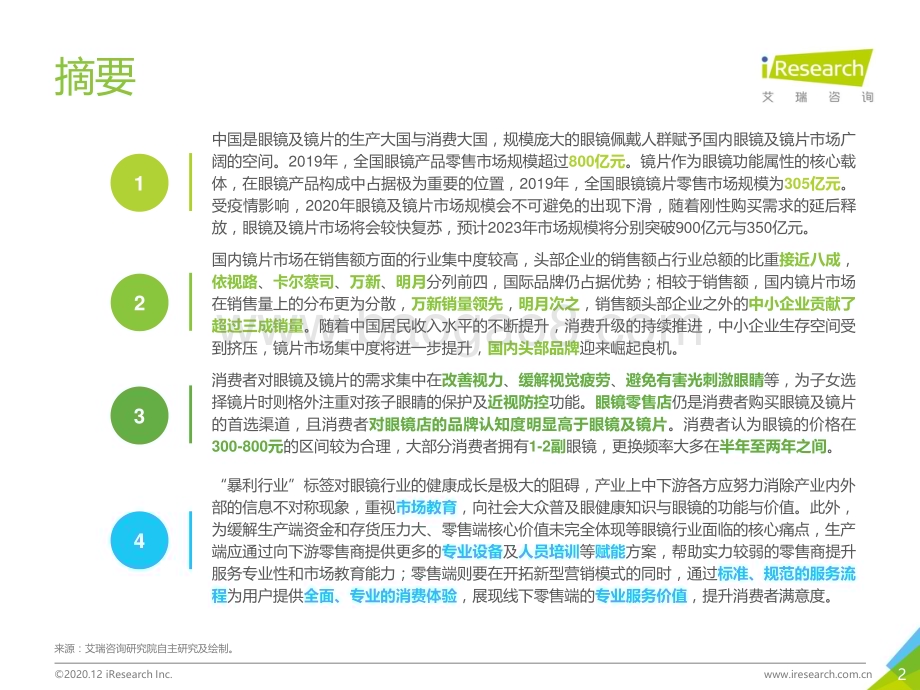 202117_艾瑞咨询_2020年中国眼镜镜片行业白皮书（45页）.pdf_第2页