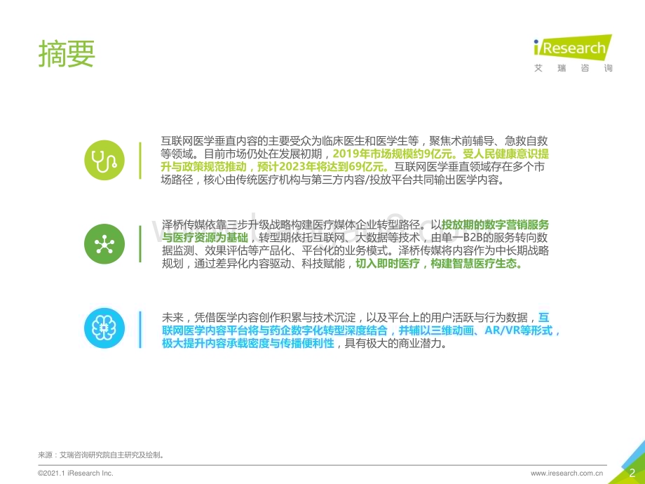 202131_艾瑞咨询_2021年中国互联网医学垂直内容行业洞察（31页）.pdf_第2页