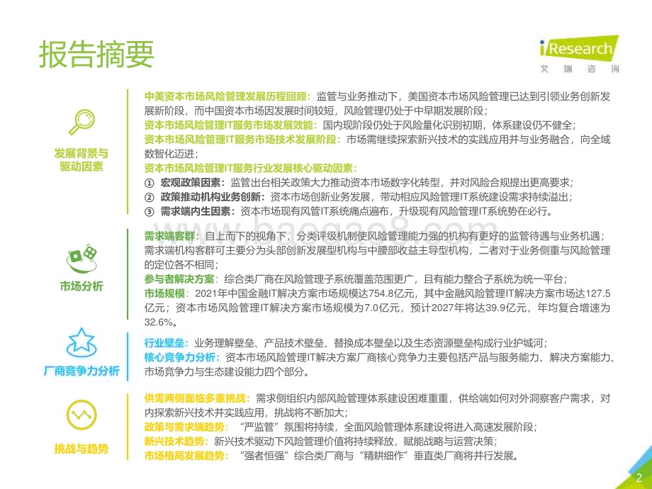 2023522_艾瑞咨询_2023年中国资本市场风险管理IT服务市场研究报告（50页）.pdf_第2页