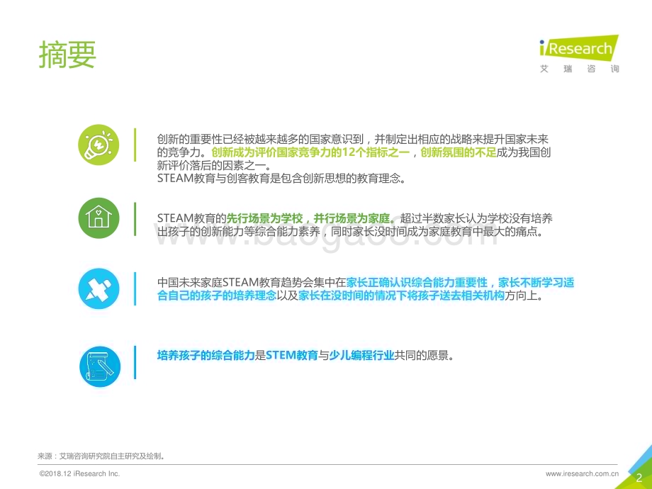 20181226_艾瑞咨询_2018年中国未来家庭STEAM教育趋势研究报告（53页）.pdf_第2页