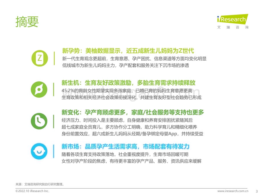 20221025_艾瑞咨询_2022年中国新生儿妈妈生育全景白皮书（58页）.pdf_第3页