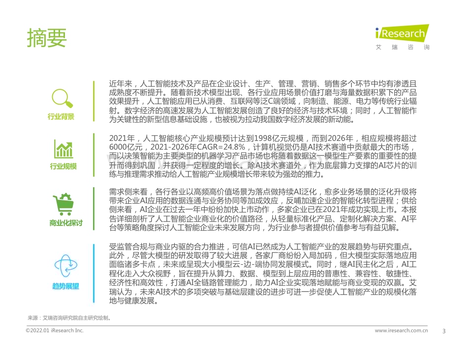 2022121_艾瑞咨询_2021年中国人工智能产业研究报告（Ⅳ）（99页）.pdf_第3页