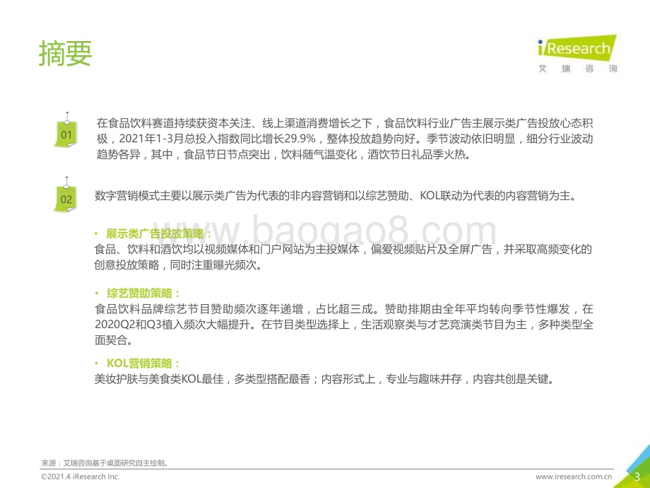 2021415_艾瑞咨询_2021年中国食品饮料行业营销监测报告（48页）.pdf_第3页