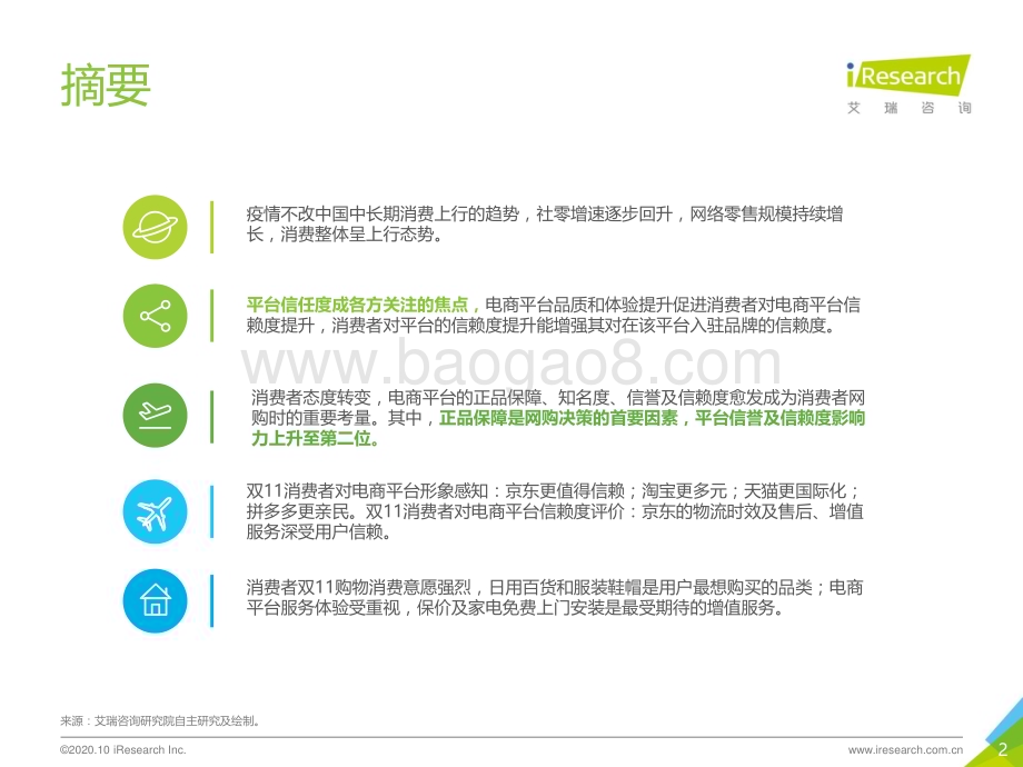 20201030_艾瑞咨询_2020年中国双11网络购物消费信任洞察报告（34页）.pdf_第2页
