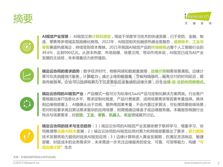 2022928_艾瑞咨询_2022年端边云协同的AI视觉产业研究报告（42页）.pdf_第2页