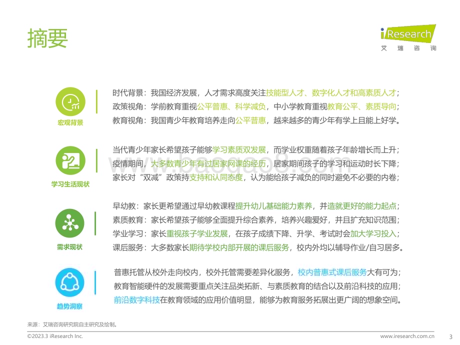 2023324_艾瑞咨询_中国教育行业市场需求洞察报告——青少年儿童篇（55页）.pdf_第3页