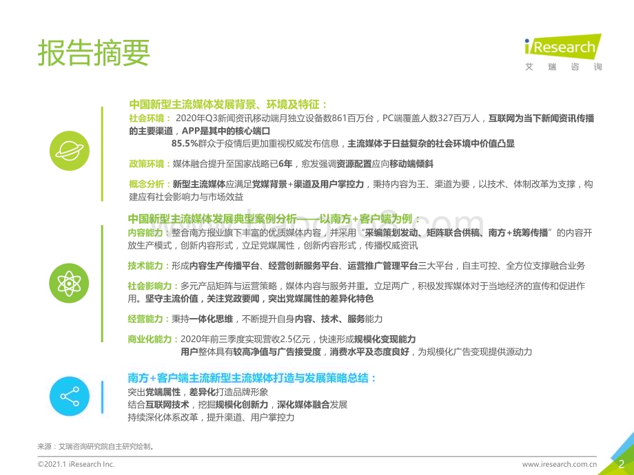 2021112_艾瑞咨询_2020年中国新型主流媒体发展案例研究报告（44页）.pdf_第2页