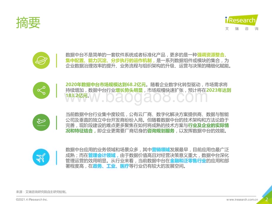 2021413_艾瑞咨询_2021年中国数据中台行业白皮书（47页）.pdf_第2页