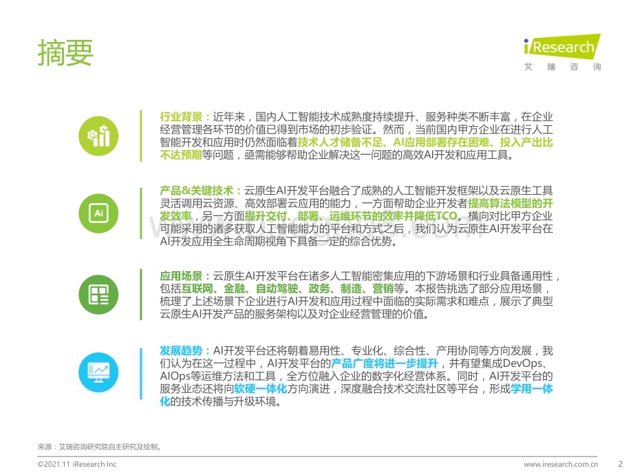 20211127_艾瑞咨询_2021年中国云原生AI开发平台白皮书（42页）.pdf_第2页
