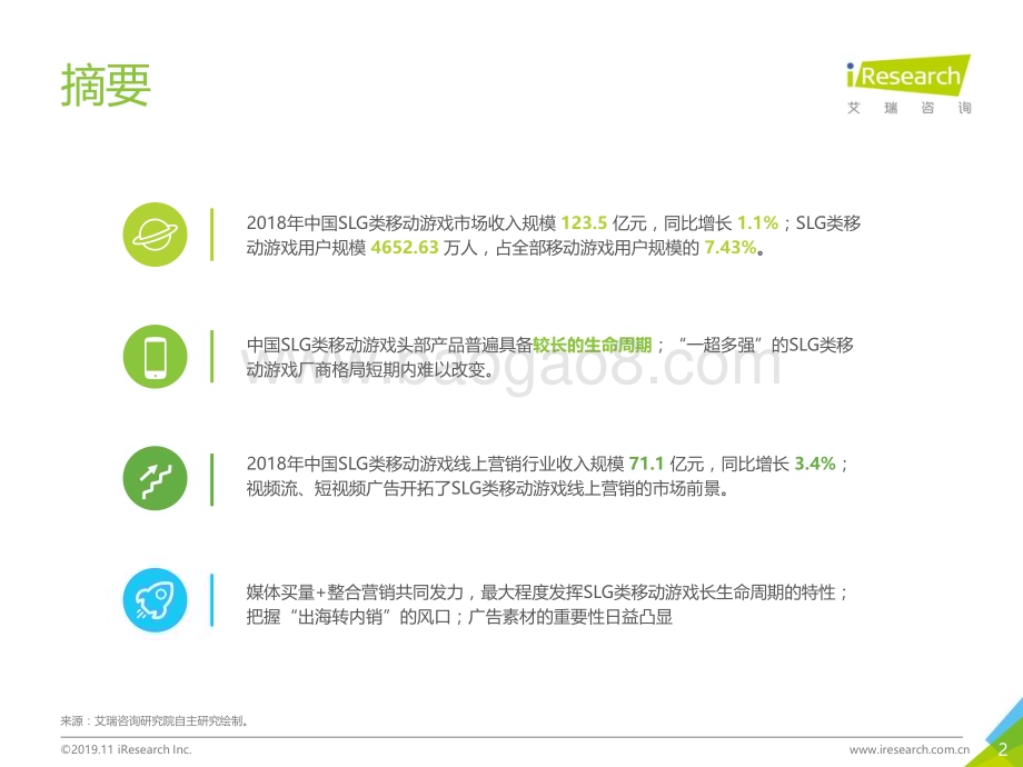 20191115_艾瑞咨询_2019年中国SLG类移动游戏线上营销市场研究报告（59页）.pdf_第2页