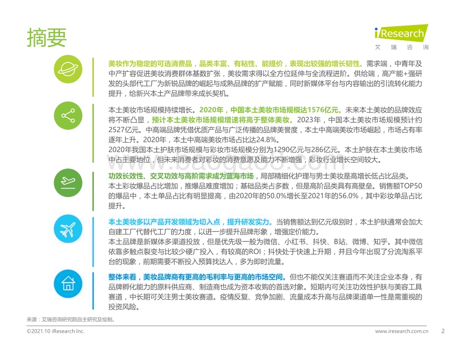 20211026_艾瑞咨询_2021年中国本土美妆行业研究报告（50页）.pdf_第2页