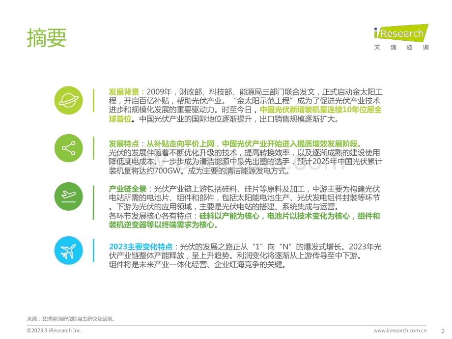 2023329_艾瑞咨询_光伏产业观察：探索光伏利润变化及未来发展空间（32页）.pdf_第2页