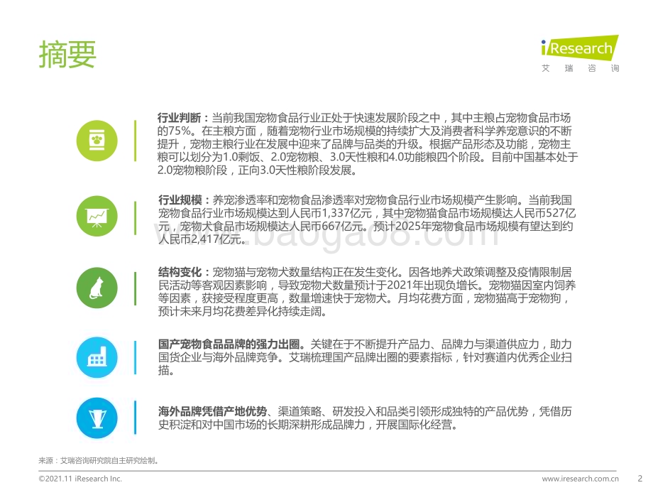 20211126_艾瑞咨询_2021年中国宠物食品行业研究报告（49页）.pdf_第2页