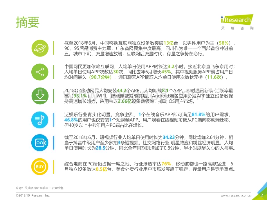 20181022_艾瑞咨询_2018年Q2中国互联网流量季度监测报告（67页）.pdf_第2页